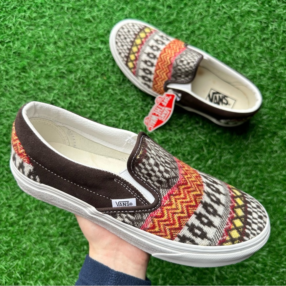 Vans Classic Slip On Fair Aisle Brown - Picture 5 of 10